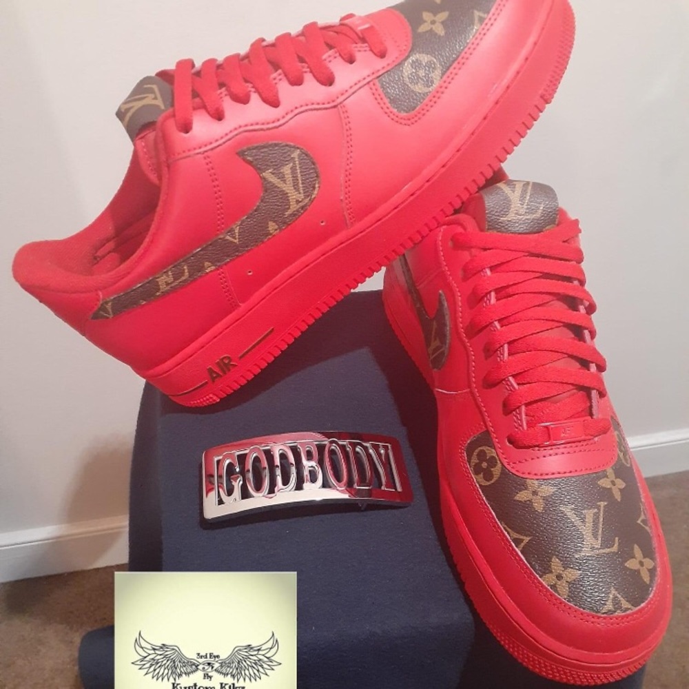 Custom Nike AF1’s by 3rd Eye Kustom Kikz. Size 13. New. Unworn.